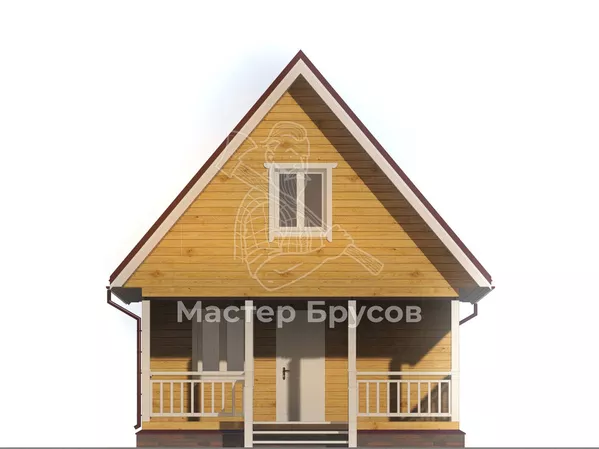 Баня из бруса «» фасад 1