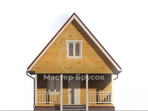 Баня из бруса «» фасад 1