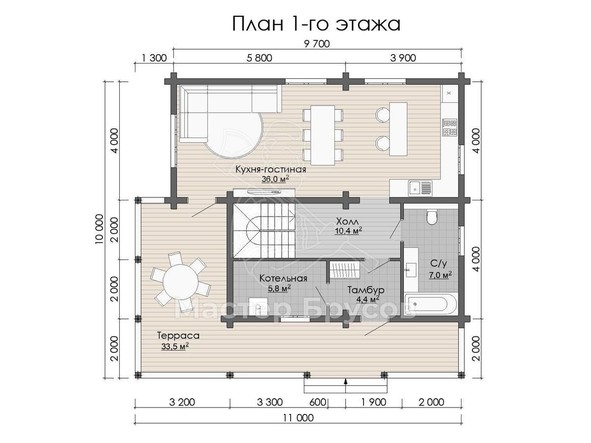 1 этаж
