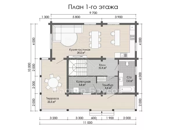 1 этаж