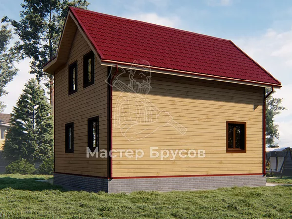 Дом из бруса в «тёплый угол» «Анапа»