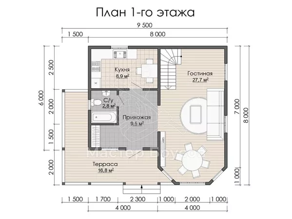 1 этаж