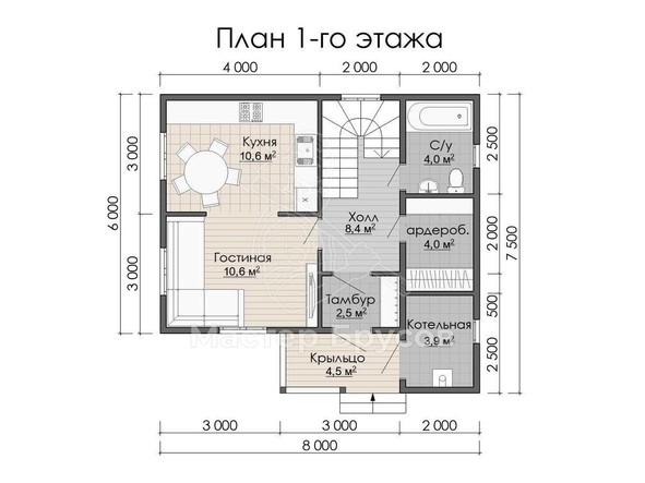 1 этаж