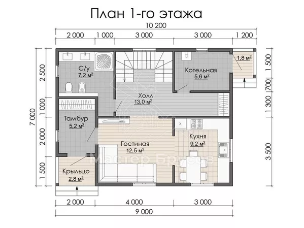 1 этаж