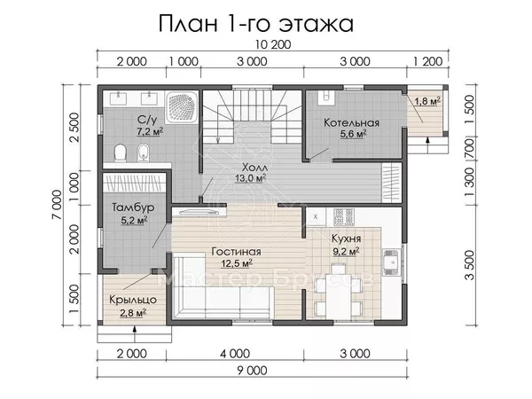1 этаж