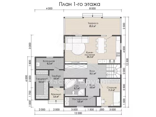 1 этаж