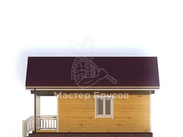 Баня из бруса «» фасад 2