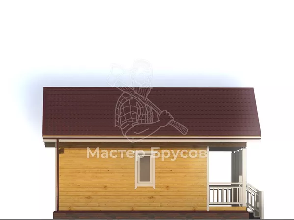 Баня из бруса «» фасад 4