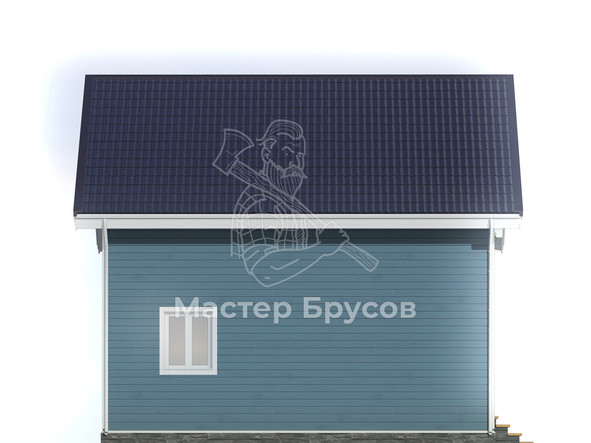 Дом из бруса в «тёплый угол» «Суздаль» фасад 2