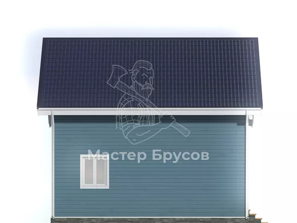 Дом из бруса в «тёплый угол» «Суздаль» фасад 2