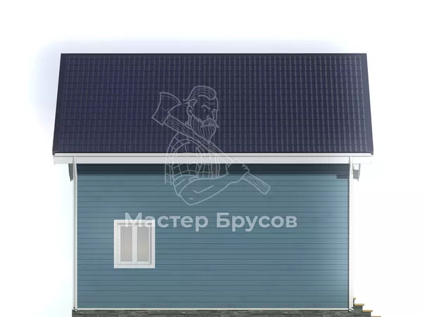 Дом из бруса в «тёплый угол» «Суздаль» фасад 2
