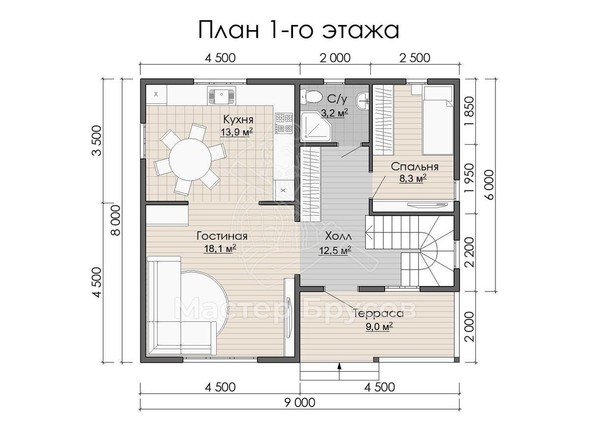 1 этаж