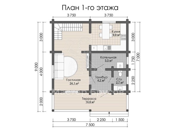 1 этаж