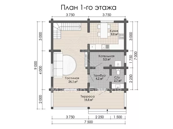1 этаж