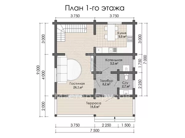 1 этаж