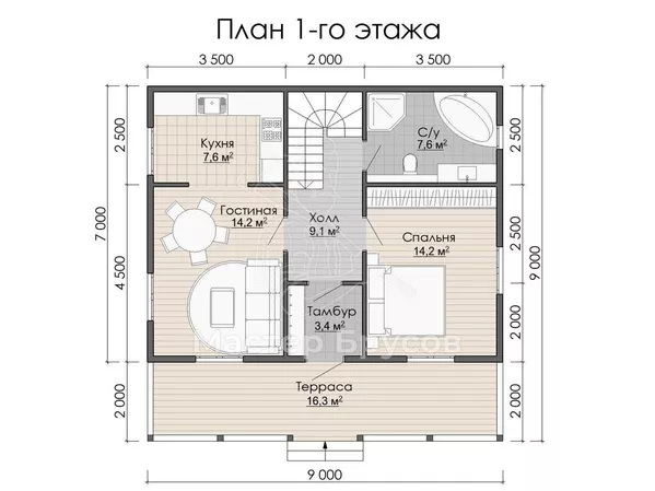 1 этаж
