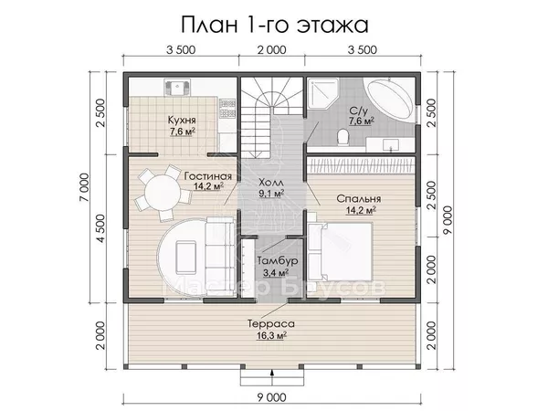 1 этаж
