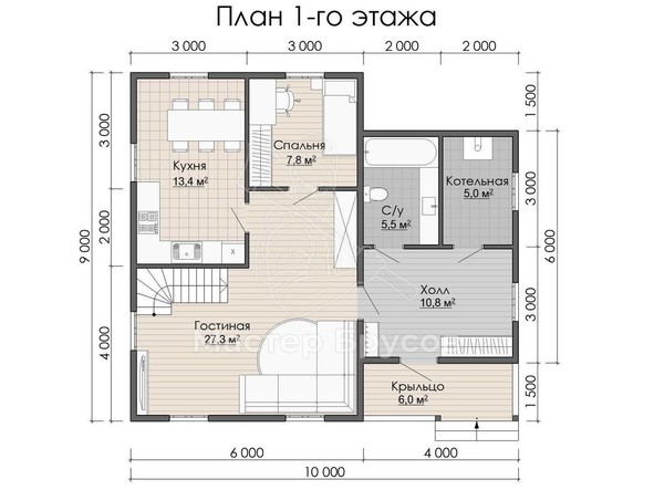 1 этаж