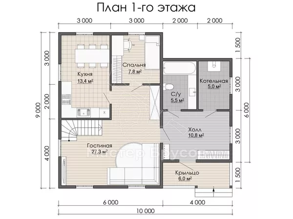 1 этаж