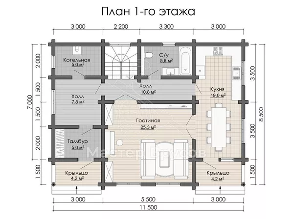 1 этаж