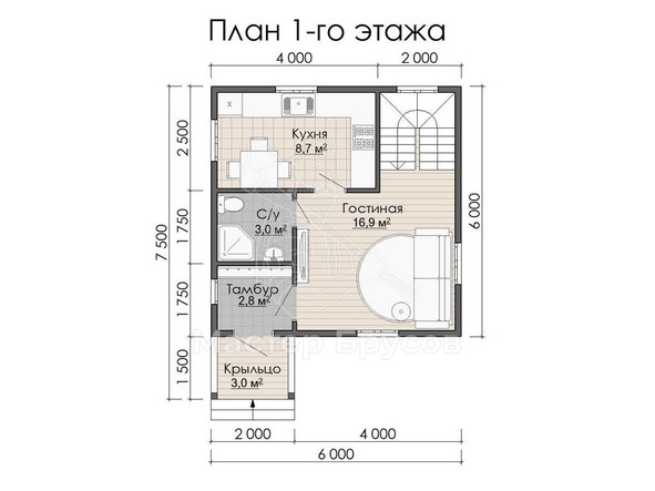 1 этаж