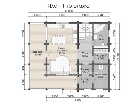 1 этаж