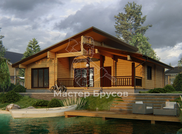 Дом из бруса в «чашу» «Воронеж»
