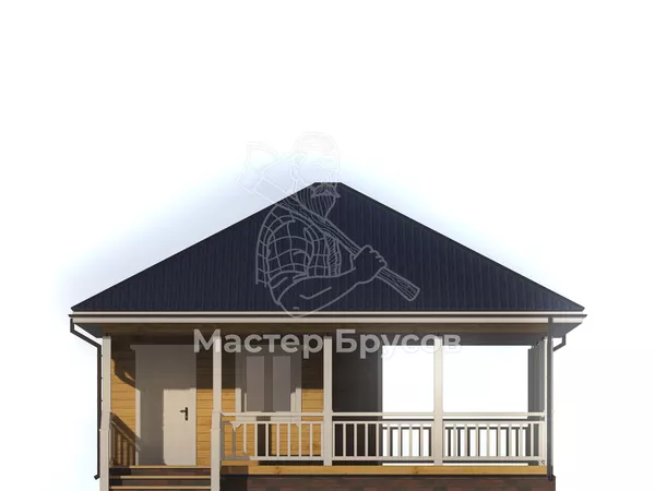 Баня из бруса «» фасад 1