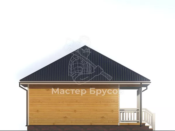 Баня из бруса «» фасад 4