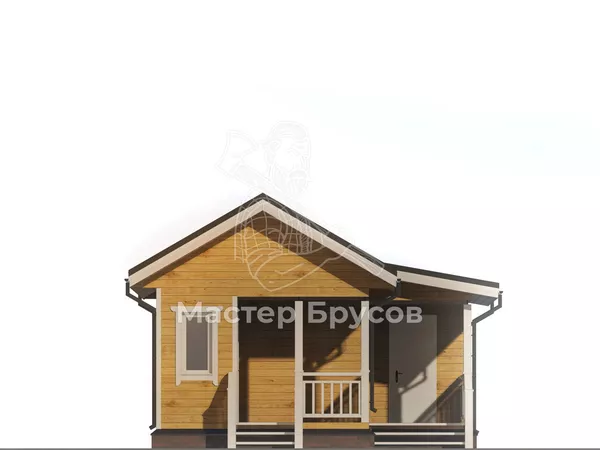 Баня из бруса «» фасад 1