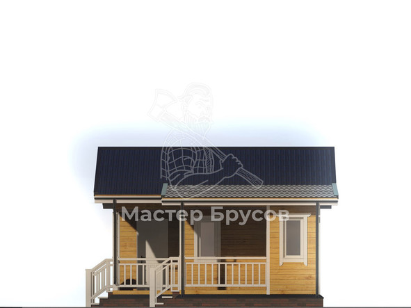 Баня из бруса «Всеволожск» фасад 2