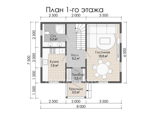 1 этаж