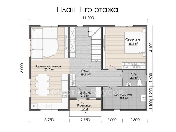 1 этаж