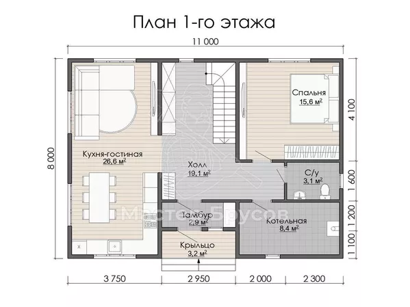 1 этаж