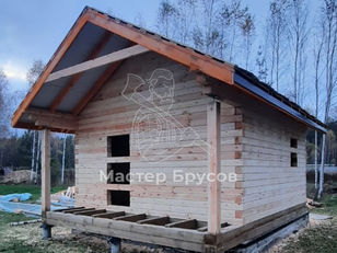 Баня из бруса в Кумордино