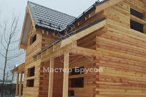 Дом из бруса под усадку