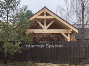 Навес из бруса в д. Верзилово