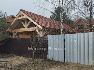 Навес из бруса в д. Верзилово