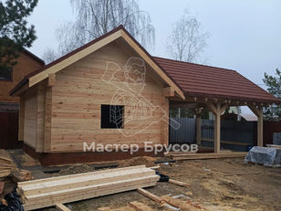 Навес из бруса в д. Верзилово