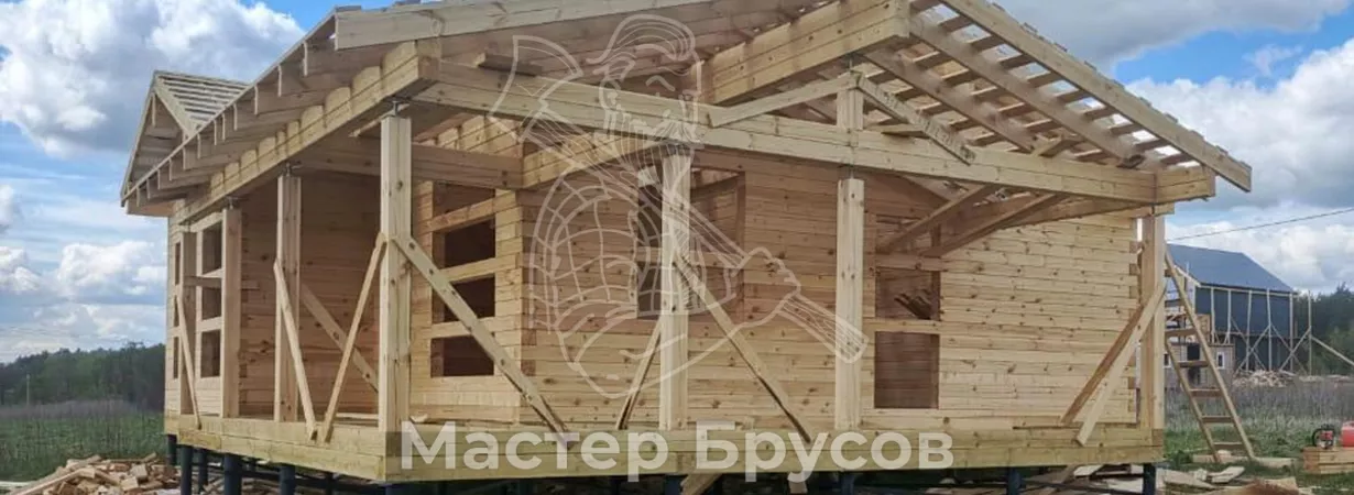 Монтаж обрешетки крыши в доме из бруса