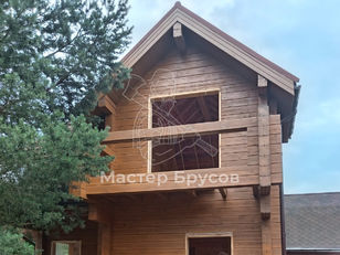 Покраска дома из бруса 190х190 мм